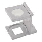 Folding measuring magnifier