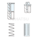 ZGS Z-axis multi-square needle roller guide (accessories - GNZC special spring and cover)