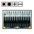15-piece assorted screwdriver set