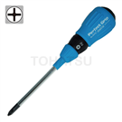 Cross through rubber handle screwdriver