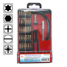 30-piece ratchet screwdriver set (with flexible shaft)