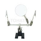 Auxiliary clip with magnifying glass