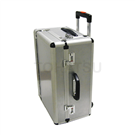 Double-opening trolley-type aluminum tool box