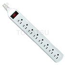 1 port 8 plugs 3 holes power extension cord