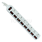 9-outlet 8-socket 3-hole power extension cord