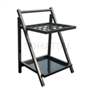 Folding umbrella stand black paint