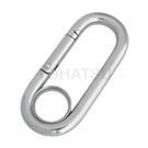Stainless steel snap hook with grommet