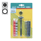 17-piece L-type ratchet screwdriver set