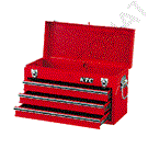 Three-layer three-drawer tool box