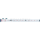 Telescopic level rod (aluminum three-stage)