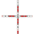 Cross-shaped photo ruler (100X110cm)