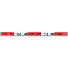 Ruler (tape measure type with red and white markings)