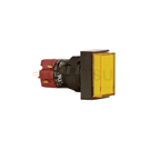 D16LMT1 Series Rectangular Push Button Switch Standard Type Neon Bulb (10pcs)