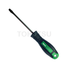 Strong rubber handle two-color screwdriver Flat head screwdriver