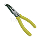 Long Nose Pliers with Rubber Handle, Curved GF-106AB