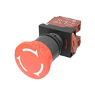 NPB22-J Non-illuminated Emergency Stop Pushbutton Series (Large Head Interlocking 1b Red)