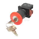 NPB22-K Non-illuminated Emergency Stop Push Button Series (Large Head with Lock)