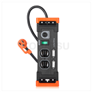 3-port 2-plug aluminum alloy lightning protection and anti-sway extension cable
