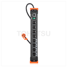 1-port 8-plug aluminum alloy lightning protection and anti-sway extension cable