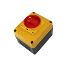 NDS-BX Series Isolating Switch with Waterproof Box (Yellow Top Cover + Black Bottom Base)