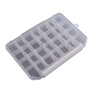 28-grid 36-grid transparent parts box (shallow type)