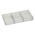 Transparent storage box (lidless drawer type)